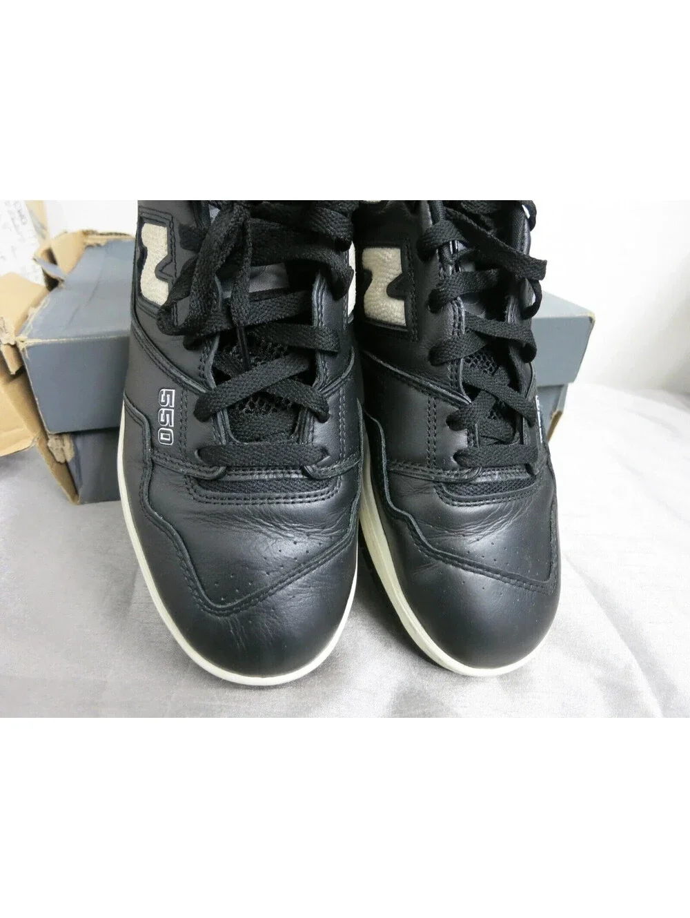 New Balance 550 Shoe 'Black White' Leather BB550SV1 Men's sz 13